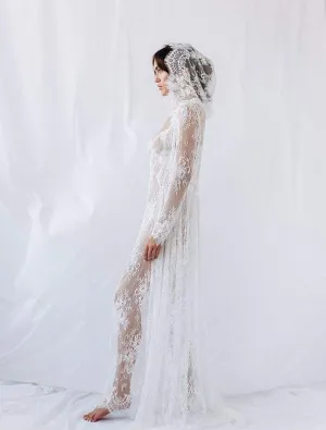 Flower White Wedding Dress