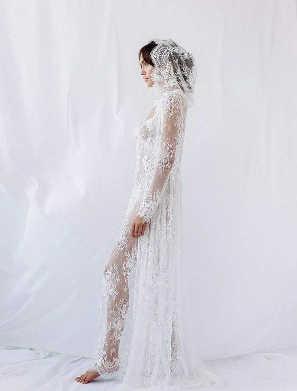 Flower White Wedding Dress