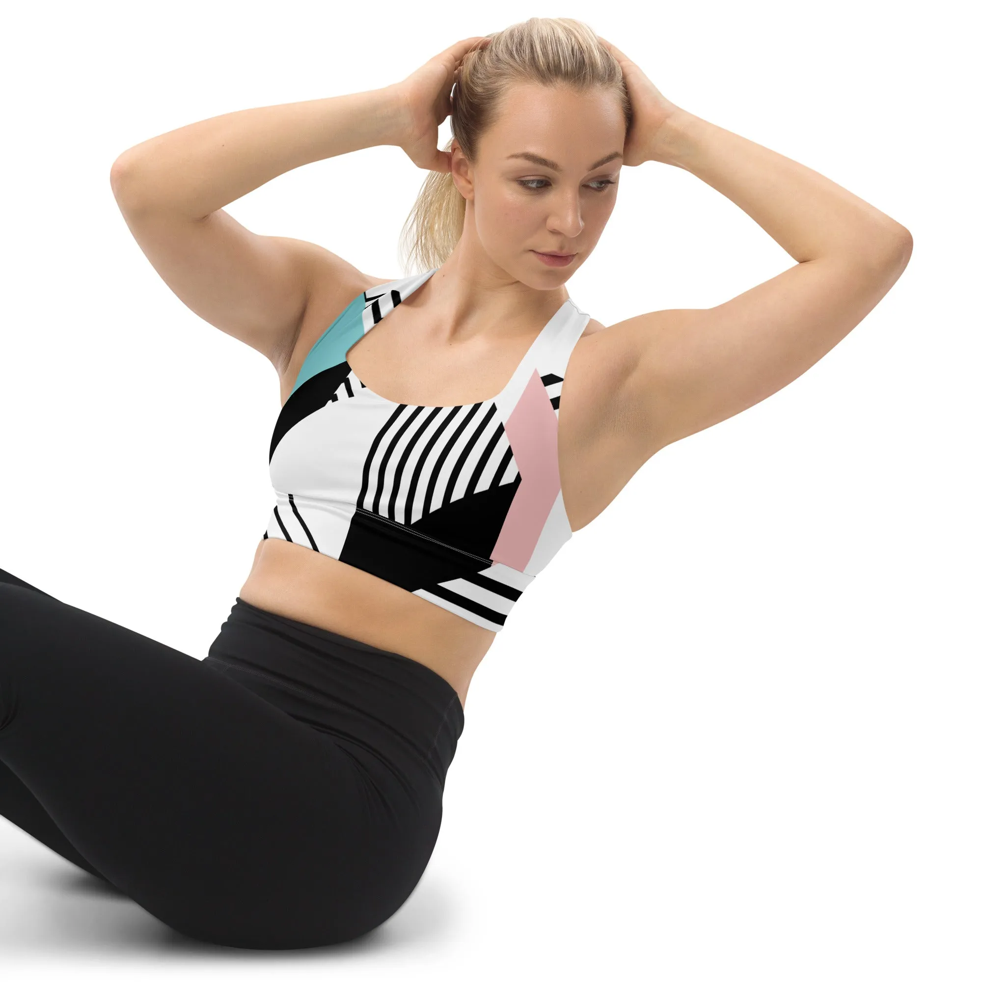 Geometry Longline sports bra